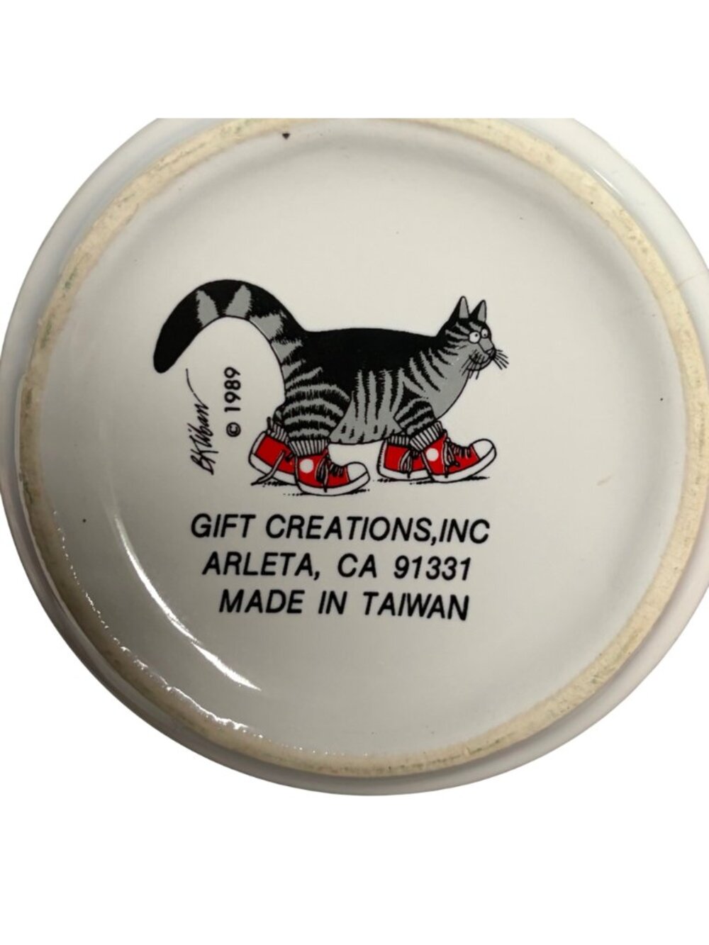 Vintage 1989 B Kliban Cat Mouse Computer Mug Tech Techie Flawed Read - Picture 8 of 11